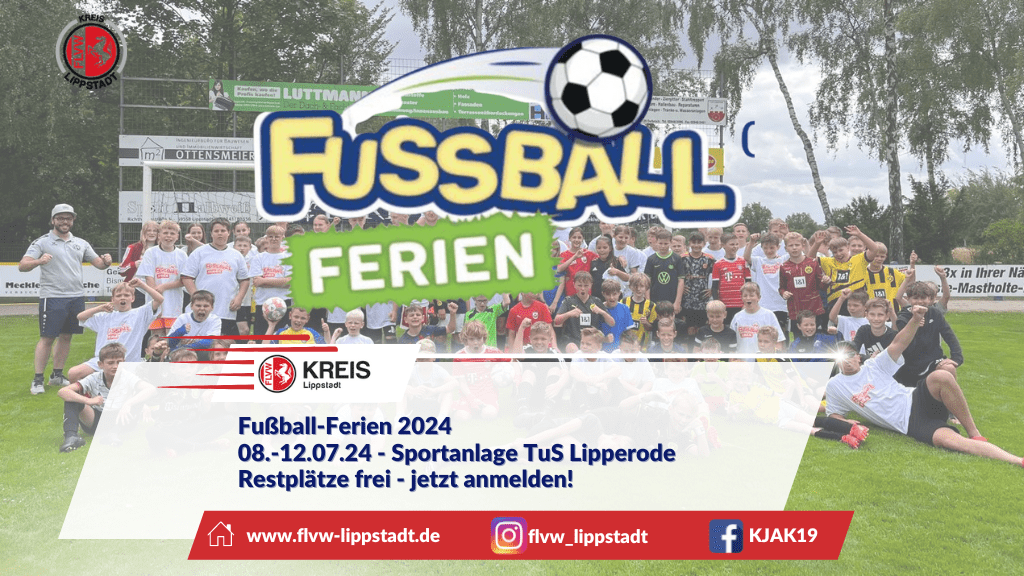 Fussball Ferien 2024 Lippstadt