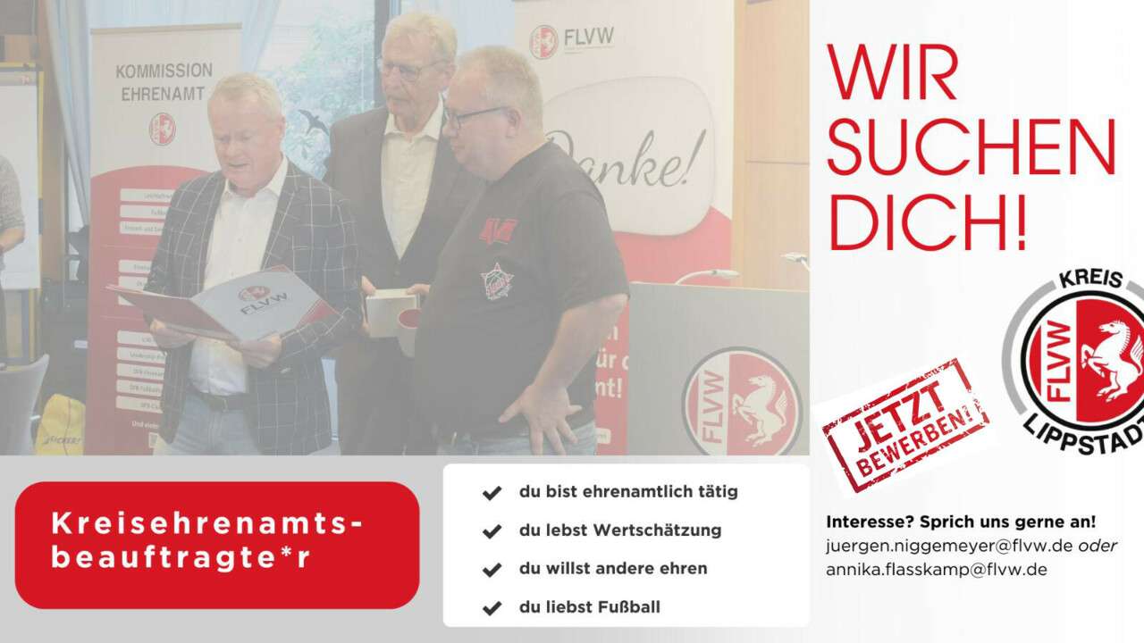 Kreisehrenamtsbeauftragte*r gesucht!