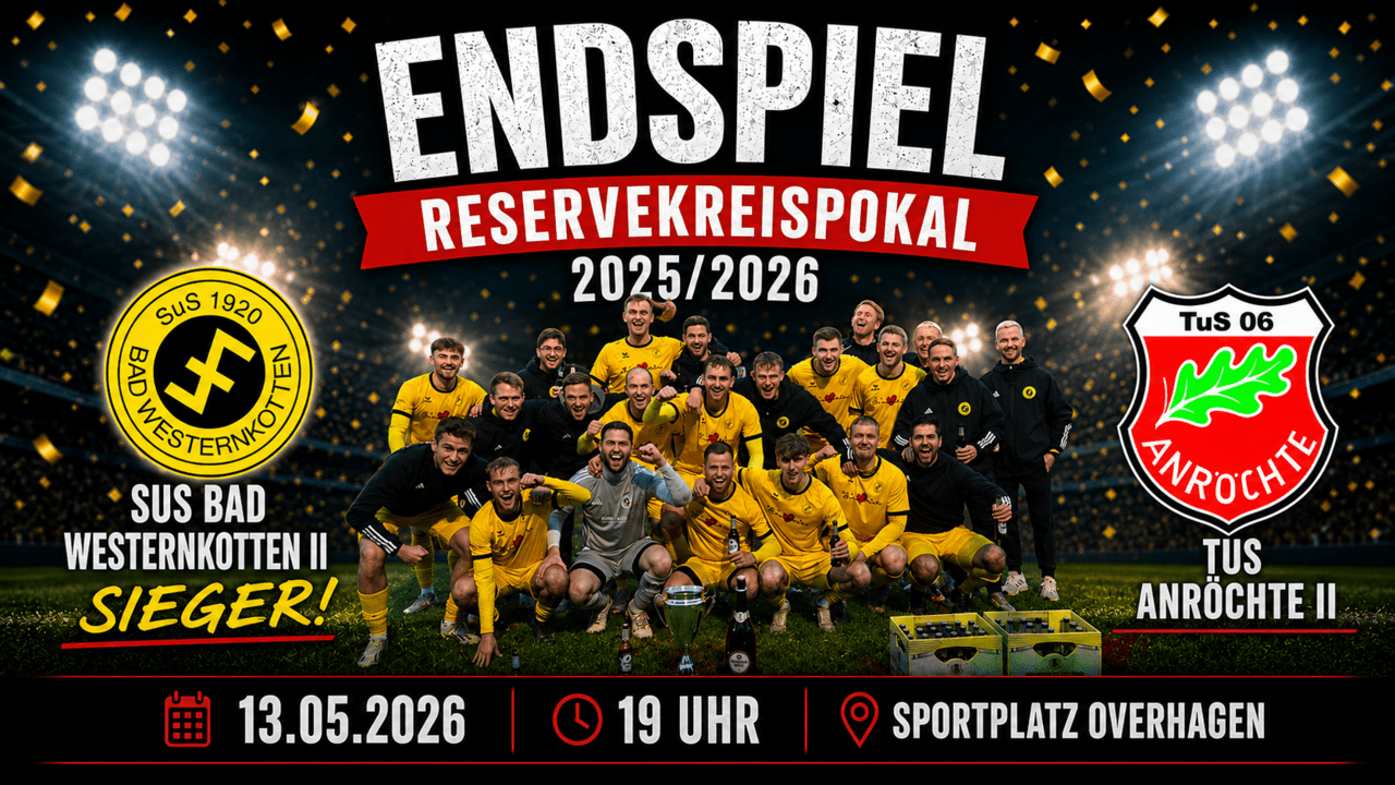 SuS Bad Westernkotten II erster Reserve-Kreispokal-Sieger
